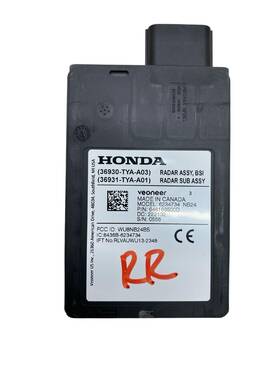 36930-tya-a03 Acura 2022-2024 Mdx Rear Right Pass Side Bls Blind Spot Radar Control Module
