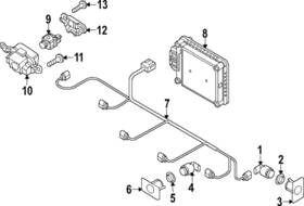 83a-919-267-a Audi Genuine Park Sensor Bracket 83a-919-267-a Audi Genuine Park Sensor Bracket