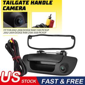 Wmbs-ram-02-08 Auxito Tailgate Handle With Rear Backup Camera Parking Cam Kit For Dodge Ram 2002-2009