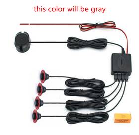 Bcsmmcar 904584356495 Car Rear Safety Gray Parking Radar Backup Reverse Sensors System Buzzer Alarm