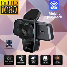 Bcsmmcar 929131124778 Dash Cam 1080p Car Three Lens Front/rear/inside Video Recorder Camera G-sensor