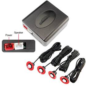 Mf-200x1 Bcsmmcar Car Parking Assistance Flat Sensor Reverse Backup Radar Sound Buzzer Alarm White