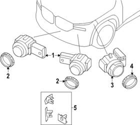66-20-5-a44-cf3 Bmw Genuine 2023-2024 Xm - Park Sensor