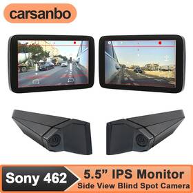 Svd55-s Carsanbo 5.5 Inch Electronic Side View Mirror Assist System Blind Spot Dashcam Loop Recording