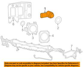 1ut50tzzaa Chrysler Oem 0tzzaa Parking Aid Backup Back Up Reverse Proximity-sensor 1ut50tzzaa Chrysler Oem 0tzzaa Parking Aid Backup Back Up Reverse Proximity-sensor