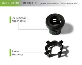 Mprsnsr-01 Dv8 Offroad Mopar Sensor Bezel For 18-22 Jeep Wrangler Jl/20-22 Jt