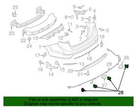 C1bz-15k861-b Ford Genuine Reverse Sensor Bracket