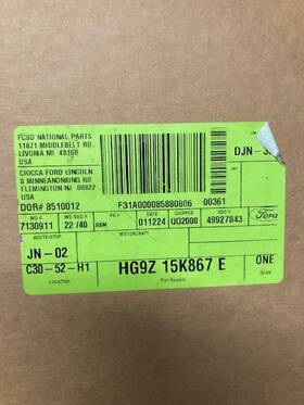 Hg9z-15k867-e Ford Hg9z15k867e 17-19 Fusion Wiring Parking Aid Sensor Genuine