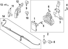 Ml3z-15a862-rcptm Ford Genuine Park Sensor Retainer Ml3z15a862rcptm