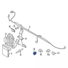Ml3z-15a862-rdptm Ford Genuine Park Sensor Retainer