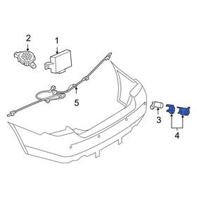 8e5z15k861aaptm Ford Oe For Fusion 08-09 Rear Outer Parking Aid Sensor Bracket