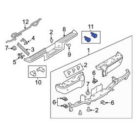 Cc3z15k861aaptm Ford Oe For F-250 Super Duty 11-15 Rear Left Outer Parking Aid Sensor Housing