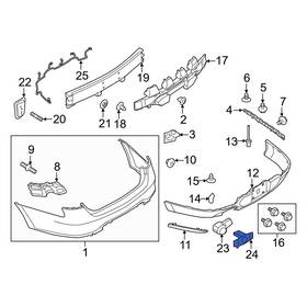 Dg1z15k861a Ford Oe For Taurus 2013-2019 Parking Aid Sensor Bracket
