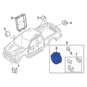 Lc3z10e929a Ford Oe For F-250 Super Duty 23-26 Front Park Assist Camera Wiring Harness Lc3z10e929a Ford Oe For F-250 Super Duty 23-26 Front Park Assist Camera Wiring Harness