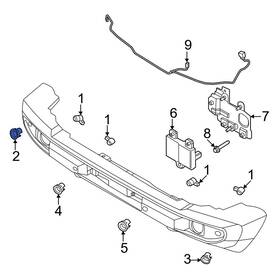 M2dz15a862ab Ford Oe For Bronco 21-25 Front Right Outer Parking Aid Sensor Housing
