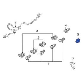 Ml3z15c873baptm Ford Oe For F-150 21-24 Rear Left Parking Aid Sensor Housing