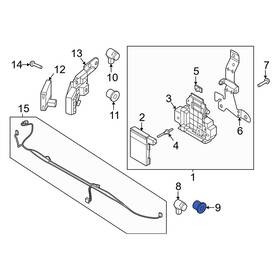 Nl3z15a862eaptm Ford Oe Front Right Outer Parking Aid Sensor Retaining Ring