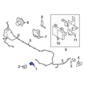Nu5z15k859aqptm Ford Oe For Explorer 2025 Front Parking Aid Sensor