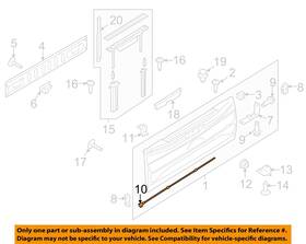 Fl3z99402a68c Ford Oem 15-20 F-150 Tail Gate Gate-rod