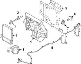 Pc3z-15k867-cb Ford Genuine Wire Parking Distance Aid Se Pc3z-15k867-cb Ford Genuine Wire Parking Distance Aid Se