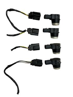 13282853 Gm Lot Of 4 Parking Sensors Oem Diamond White With Cut Harness Plugs