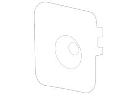 84658274 Gm Genuine Front Driver Side Parking Assist Alarm Sensor Bracket