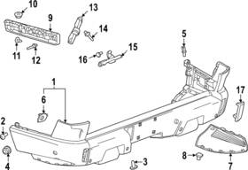 87829104 Gm Genuine Parking Aid Sensor Bracket