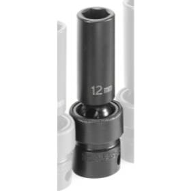 Grey Pneumatic 1012umd 3/8 Inch Drive X 12mm Deep Universal Impact Socket