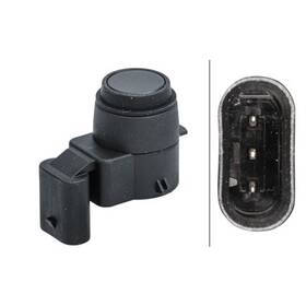 358141401 Hella Sensor Parking Assist Angled 3 Pin Connector Plug For Pai