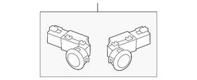 08v67-ta0-150k Honda Genuine 2008 Accord - Back-up System Obstacle Sensors