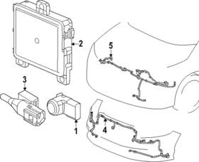 39680-3t0-j01ya Honda Genuine Parking Aid Sensor