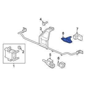 39681tlaa11 Honda Oe For Cr-v 20-22 Front Right Parking Aid Sensor Housing