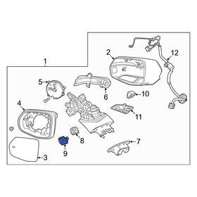 86579045 Honda Oe Front Park Assist Camera Housing