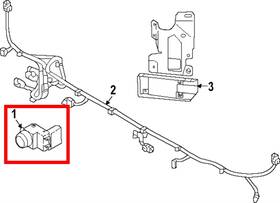 99310-be400-eb Hyundai 99310be400eb Genuine 2024-2025 Kona Parking Assist Ultrasonic Sensor