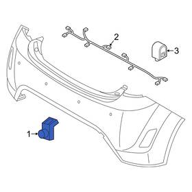 957202v301zd6 Hyundai Oe For Veloster 2015-2017 Rear Parking Aid Sensor