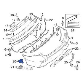259943kn0a Infiniti Oe For Qx60 2015 Rear Parking Aid Sensor