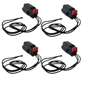 Isumo Ec1108 4x Parking Aid Assistance Sensor Connector Front - Rear Fits Ford Lincoln
