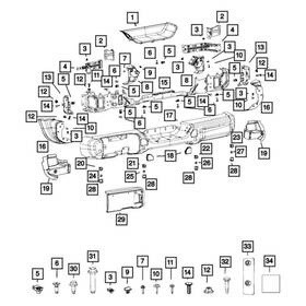 68295603ac Jeep Oe For Wrangler 18-24 Left Outer Parking Aid Sensor Bracket
