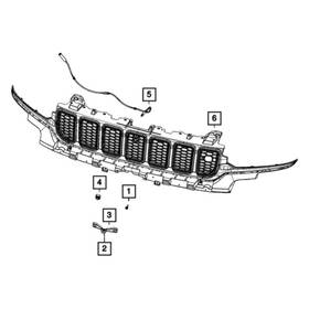 68408121ac Jeep Oe For Grand Cherokee 2022-2024 Park Assist Camera Bracket