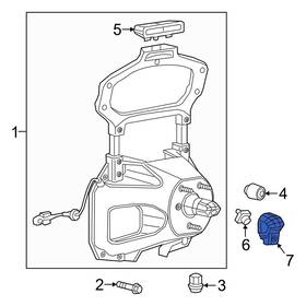 68540489aa Jeep Oe For Wrangler 2024 Rear Park Assist Camera Housing
