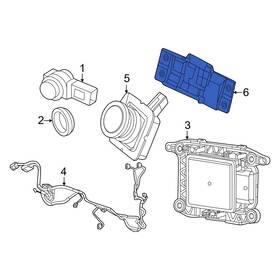 6wz54rxfaa Jeep Oe Park Assist Camera Bracket