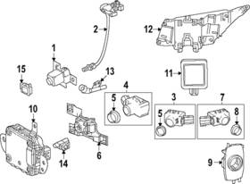 89348-48650-a0 Lexus Genuine Auto Park Sensor Retainer