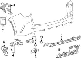 89348-48840-a1 Lexus Genuine Auto Park Sensor Retainer