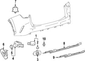 89348-78180-b0 Lexus Genuine Parking Aid Sensor Bracket
