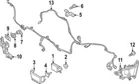 B0j8-67-uc6 Mazda Genuine Parking Aid Sensor Bracket B0j8-67-uc6 Mazda Genuine Parking Aid Sensor Bracket
