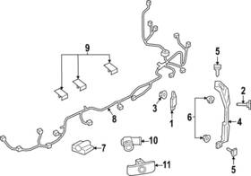 Bjer-67-a20 Mazda Genuine Parking Aid System Wiring Harness Bjer-67-a20 Mazda Genuine Parking Aid System Wiring Harness