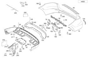 166-540-24-03-64 Mercedes-benz Genuine Electrical Wiring Harness