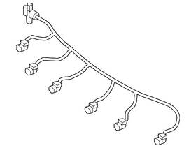 166-540-61-15-64 Mercedes-benz Genuine Wire Harness 166-540-61-15-64 Mercedes-benz Genuine Wire Harness