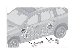 166-540-97-01 Mercedes-benz Genuine Electrical Wiring Harness