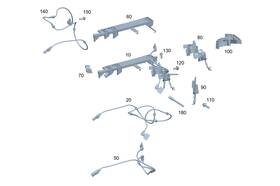Mercedes-benz 167-540-81-42 Genuine Mercedes-benz Electrical Wiring Harness
